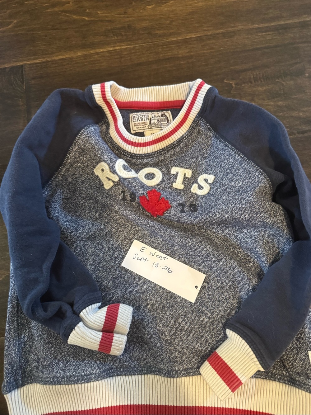 Roots sweater